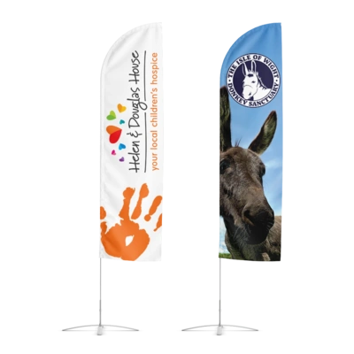 Mixed Feather Flags x2