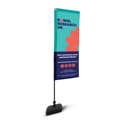 Bowel Reserach Flamingo Flag