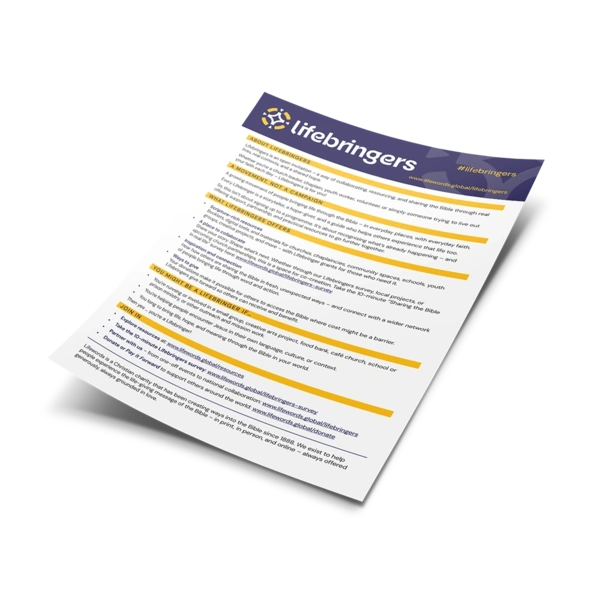 Lifewords Flyer