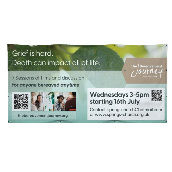 The Bereavement Jounrey 1x2 PVC Banner
