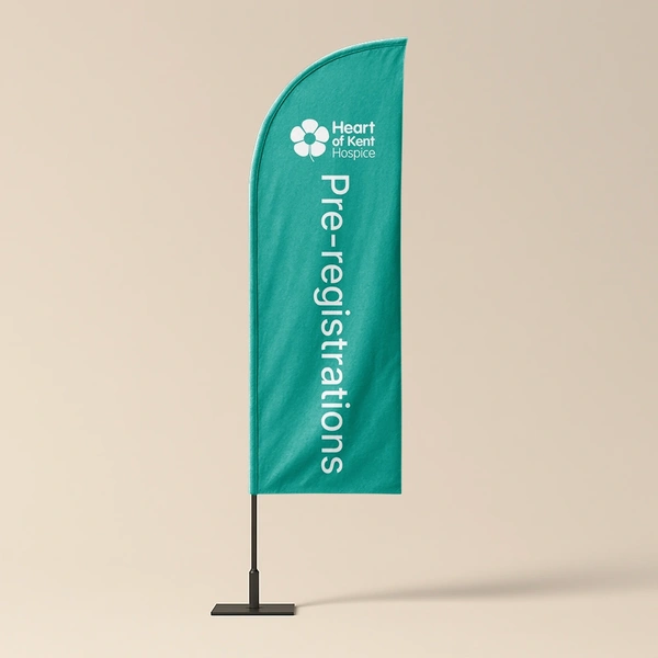Heart of Kent Hospice Feather Flag