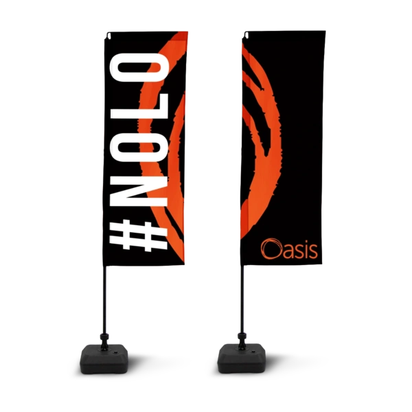 Oasis Flamingo Flags x2