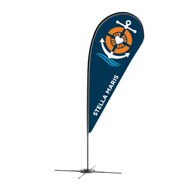 Stella Maris Teardrop Flag