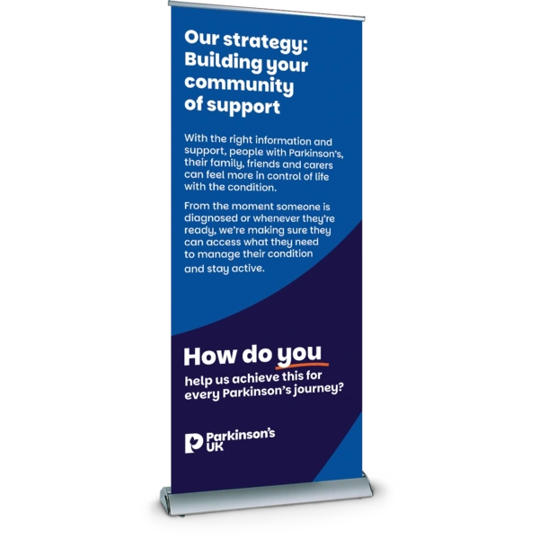 Parkinson's UK Prestige Banner